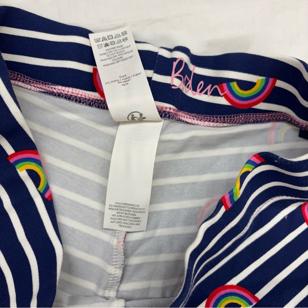Mini Boden Navy Blue Striped Rainbow Kids Leggings Size 13/14 Big Girl
VGUC - Picture 4 of 5